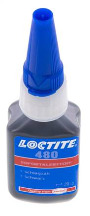 [480-020-LOCTITE] Loctite Adhesivo Instantáneo 20ml Negro 20-50s Tiempo De Curado Metales, Plásticos Y Superficies De Caucho