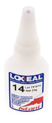 [14-020-LOXEAL] Loxeal Instant Adhesive 20ml Transparent 8-15s Curing Time Metal, Plastic And Neoprene/Nbr Surfaces