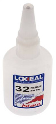 [32-050-LOXEAL] Loxeal Sofortklebstoff 50 ml Transparent 2-5 s Aushärtezeit für Metall-, Kunststoff-, Neopren/Nbr-, Epdm- und Gummioberflächen