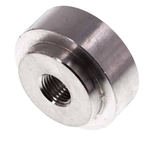 [FL1-F-A-014G-11P8] G 1/4'' Female Aluminum Vacuum Zuignap Fitting DN 11.8 Ø 43