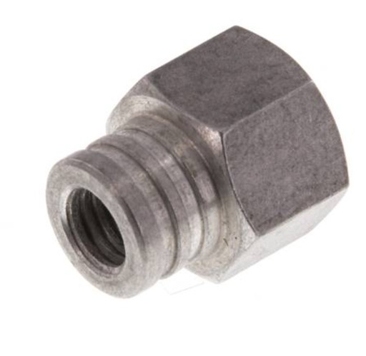 [FL1-F-A-014G-6P5] G 1/4'' Female Aluminum Suction Cup Nozzle DN 6.5 SW 17