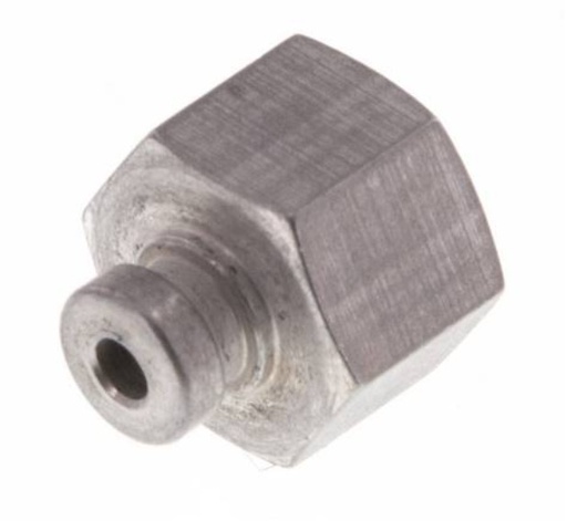 [FL1-F-A-018G-3] G 1/8'' Female Aluminum Suction Cup Nozzle DN 3 SW 14