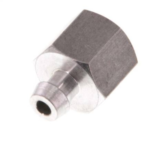 [FL1-F-A-018G-3P3] G 1/8'' Aluminium-Saugnapfdüse DN 3,3 SW 14