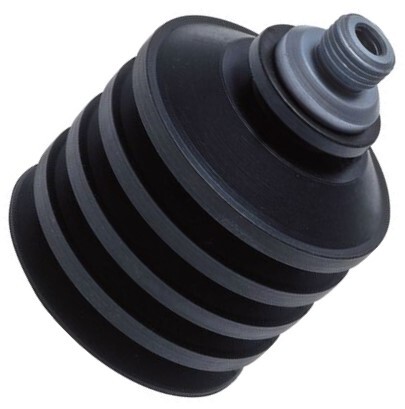 [SCL-B-20-16-C-MF-M5-018] 20mm Bellows CR Black Vacuum Suction Cup M5 or G 1/8 inch Female/male Stroke 16mm