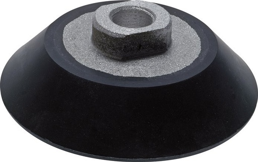 [SCL-F-100-10-N-F-038] Ventouse plate 100mm NBR noir G 3/8 pouce course femelle 10mm double lèvre de sécurité