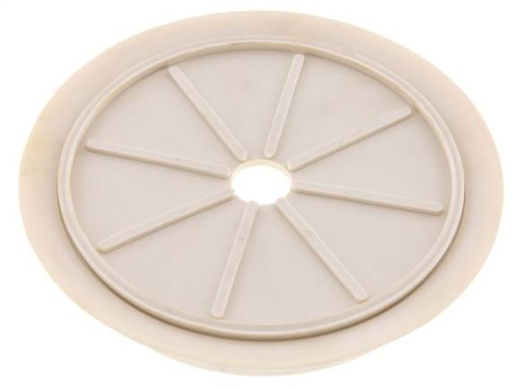 [SCL-F-200-5-NRE-F-012] Ventosa Plana NRE Blanca 200mm G 1/2 pulgadas Hembra Recorrido 5mm con labios finos