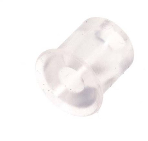 [SCL-F-16P5-2-SI] 17mm Flat Silicone Clear Vacuum Suction Cup Stroke 2mm