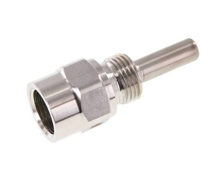 [TWBLSH-G-012-063] Stainless Steel G 1/2 Inch Thermowell for 63mm Stem Max 600°C and 25 Bars