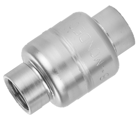 [900109R] G3/8'' Acier Inoxydable 304 Clapet Anti Retour FKM 0.03-16bar (0.44-232psi) - Goupille Renforcée