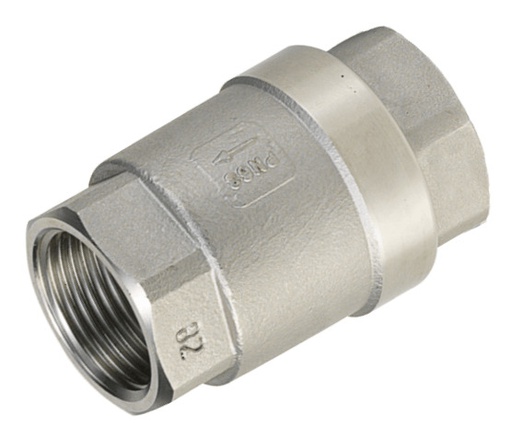 [H2416M07] Rp1 1/4'' RVS 316 Terugslagklep PTFE 0.038-63bar (0.55-914psi) - Hoge Druk