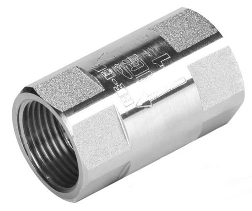 [H3122P04] G1/2'' Clapet Anti Retour En Laiton Chromé NBR 0.04-25bar (0.58-363psi)
